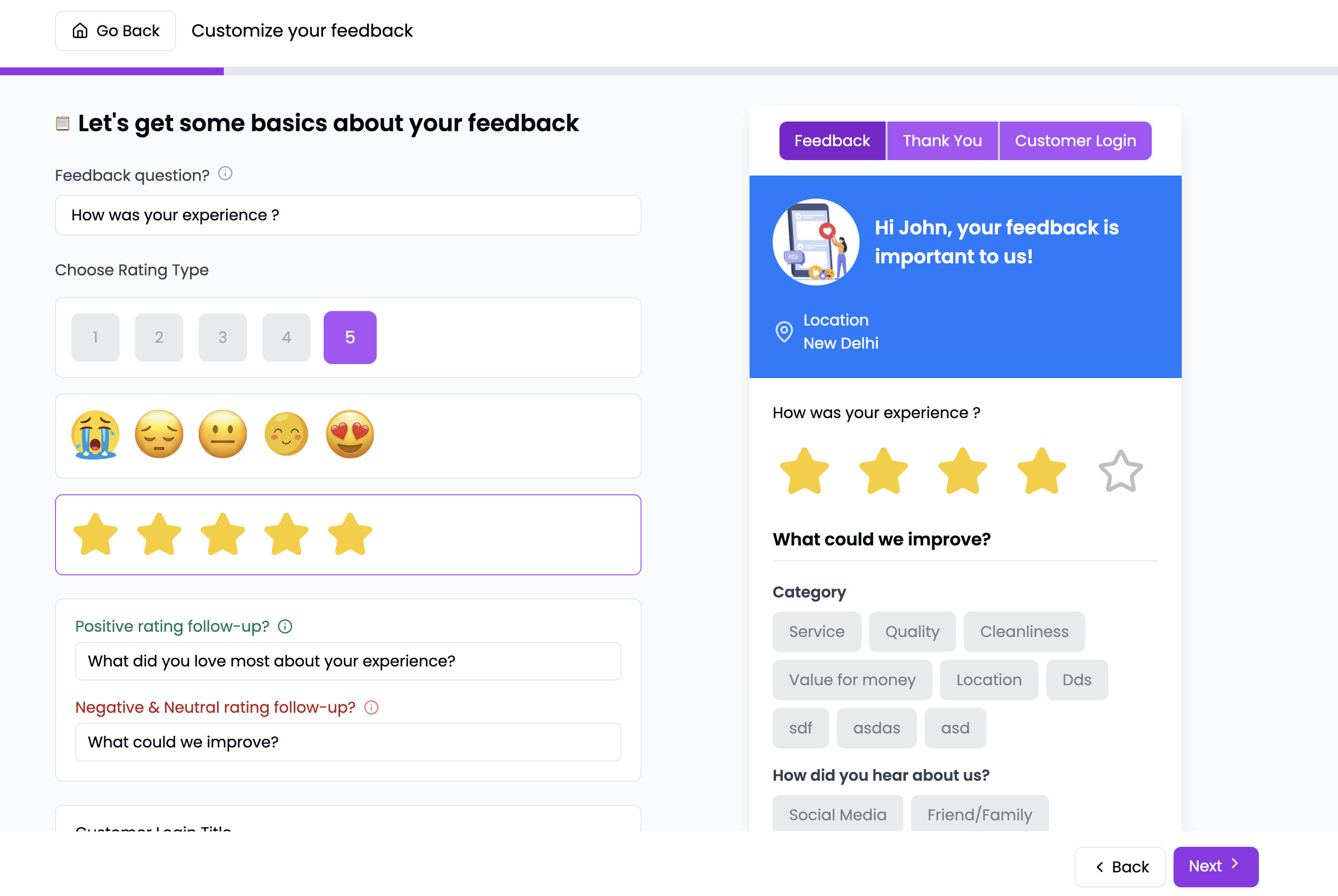SocialInbox Feedback System